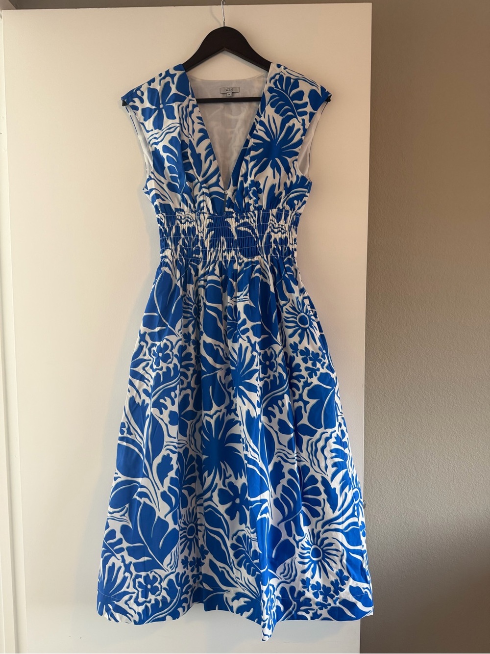 Rails Roxanne Blue and White Floral Midi Dress - Picture 11 of 15